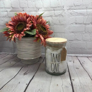 NWT Rae Dunn TAKE ONE Jar farmhouse organization cottage